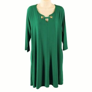 Nina Leonard XL Tunic Dress with Side Pockets
